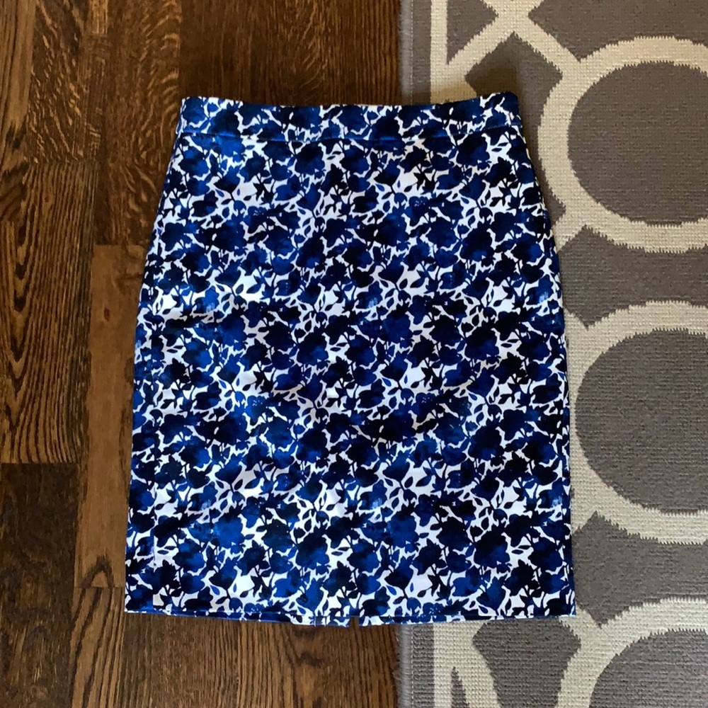 J Crew Floral Pencil Skirt